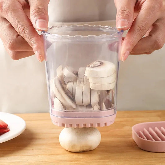 Cup Slicer Fruit Slicer Egg Slicer Strawberry Slicer Quickly Make Fruit Vegetable Strawberry Cutter Tools Kitchen Gadgets