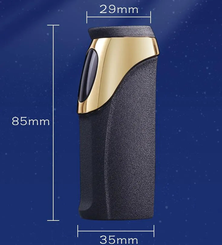 Brand Windproof Strong three Flame Cigarette Lighters USB Electric Touch Fire 4 Colors Jet Cigar Lighter NO Gas Gadgets For Men