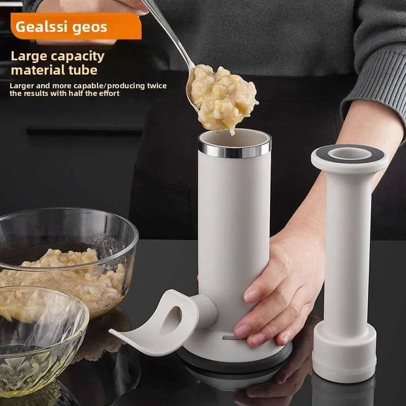 anual Meatball Maker & Sausage Stuffer - Efficient Press Tool for Homemade Meatballs, Sausages, Easy-to-Operate Kitchen Gadget