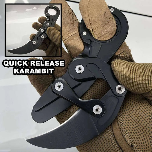Double-arm Outdoor Knife Pocket All-steel Claw Mechanical Knives Tactical Multifunction Tool EDC Gadget Gift for Men