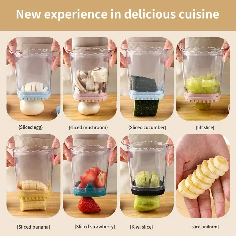Cup Slicer Fruit Slicer Egg Slicer Strawberry Slicer Quickly Make Fruit Vegetable Strawberry Cutter Tools Kitchen Gadgets