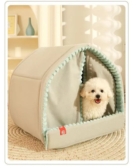 Small pet winter winter closed warm house cleaning cat dog house dog four seasons universal kennel