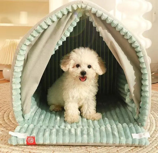 Small pet winter winter closed warm house cleaning cat dog house dog four seasons universal kennel