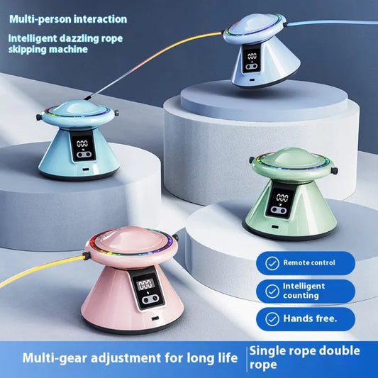 Home Bluetooth intelligent rope skipping machine adult fitness sports children students midterm counting electric rope skipping machine