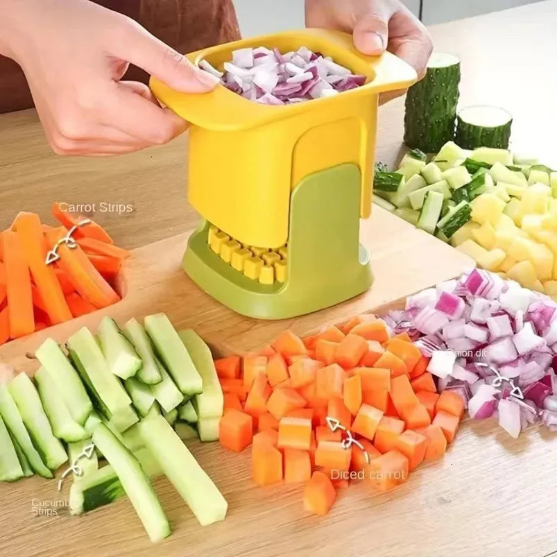 Multifunctional Vegetable Chopper Onion Dicing Artifact French Fries Slicer Kitchen Gadget Cucumber Potato Tools