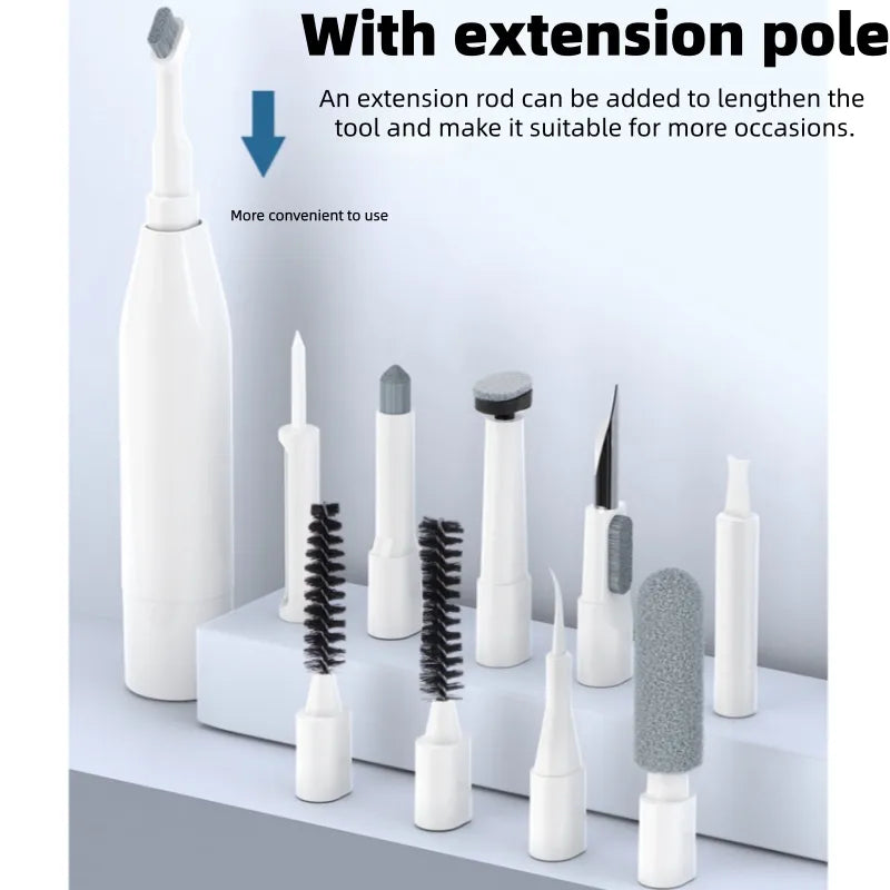 All-inclusive Multi-tool Kit for PC Care - Featuring Keyboard Scrubbers, Screen Wipers, and Smartphone Gadgets