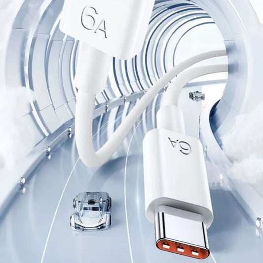 USB-TYPE-C6A fast charging cable, flat cable design, no winding wire, sturdy connector, power cord, fast charger cable, professional