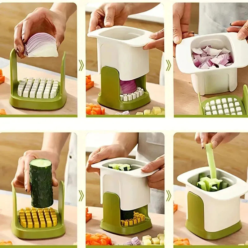 Multifunctional Vegetable Chopper Onion Dicing Artifact French Fries Slicer Kitchen Gadget Cucumber Potato Tools