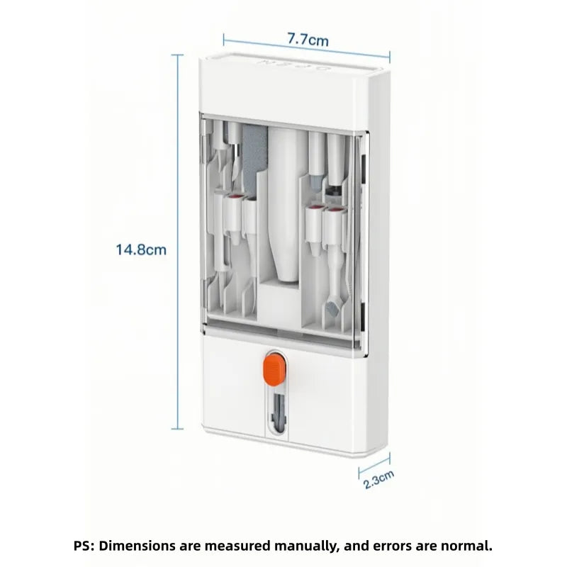 All-inclusive Multi-tool Kit for PC Care - Featuring Keyboard Scrubbers, Screen Wipers, and Smartphone Gadgets